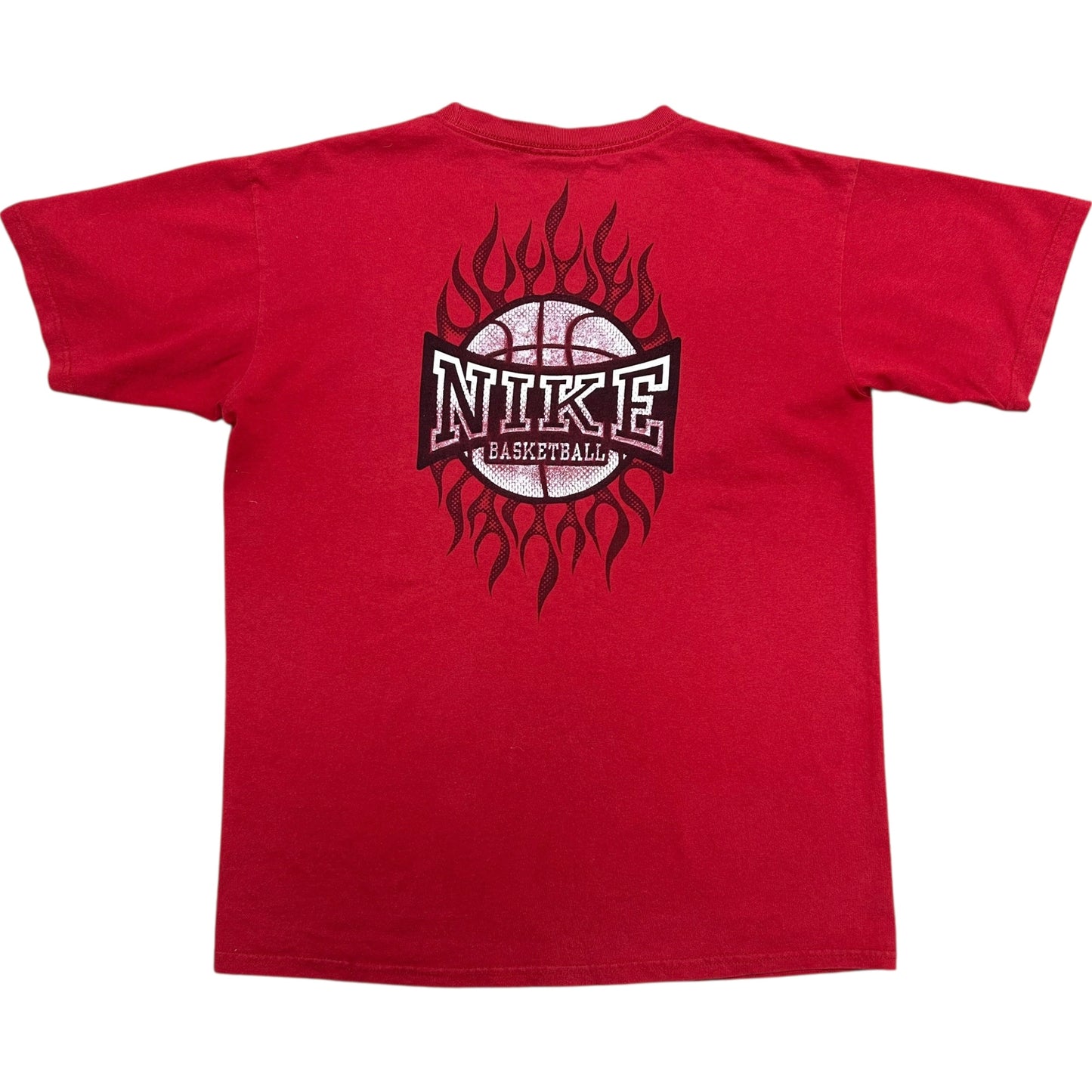 Mid-2000s Nike Basketball Red Graphic T-Shirt - Size Medium