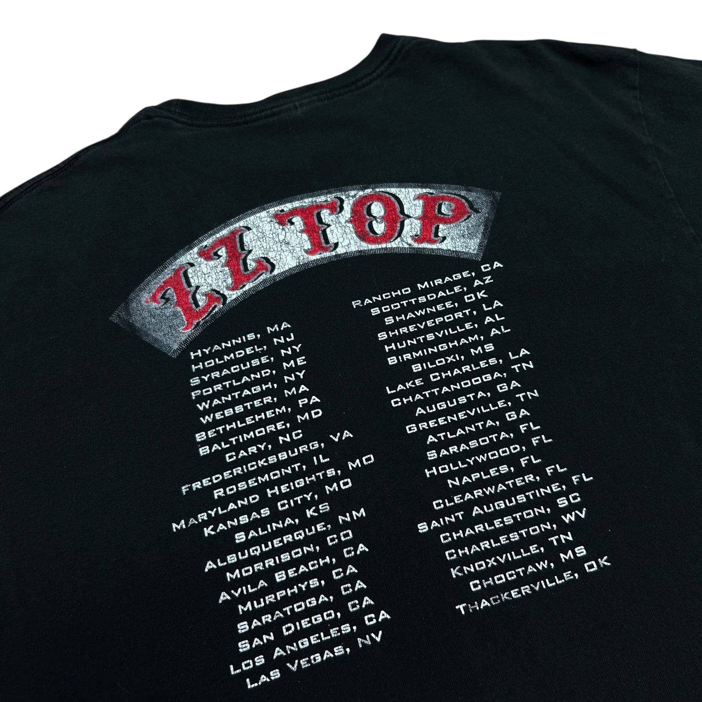 Modern ZZ Top Black Tour Graphic T-Shirt - Size XL (Fits L/XL)