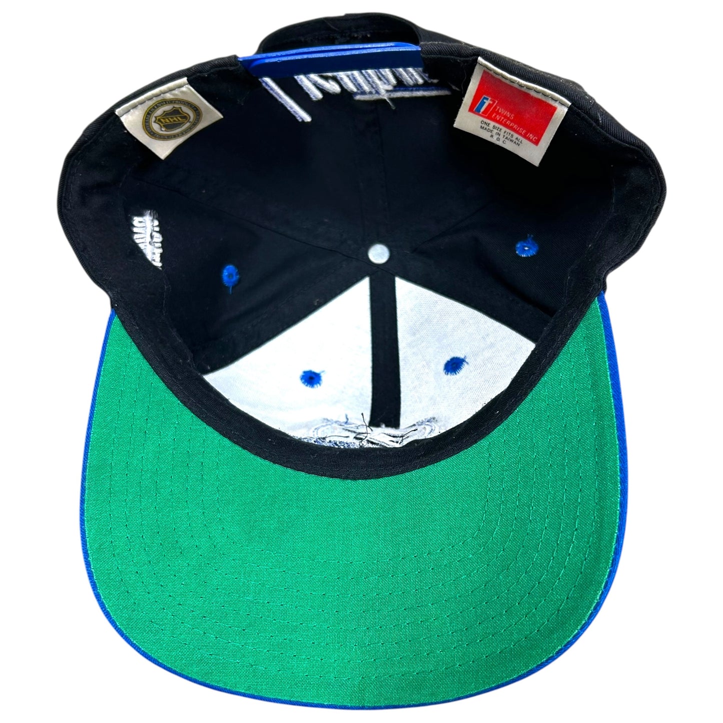 Vintage 1990s Tampa Bay Lightning Black/Blue Snapback - One Size