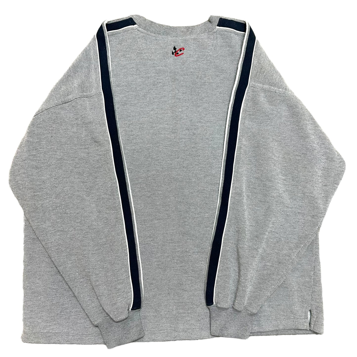 Mid-2000s Chase Authentics Rusty Wallace Miller Lite Racing Grey Crewneck Sweatshirt - Size Large (Fits XL)