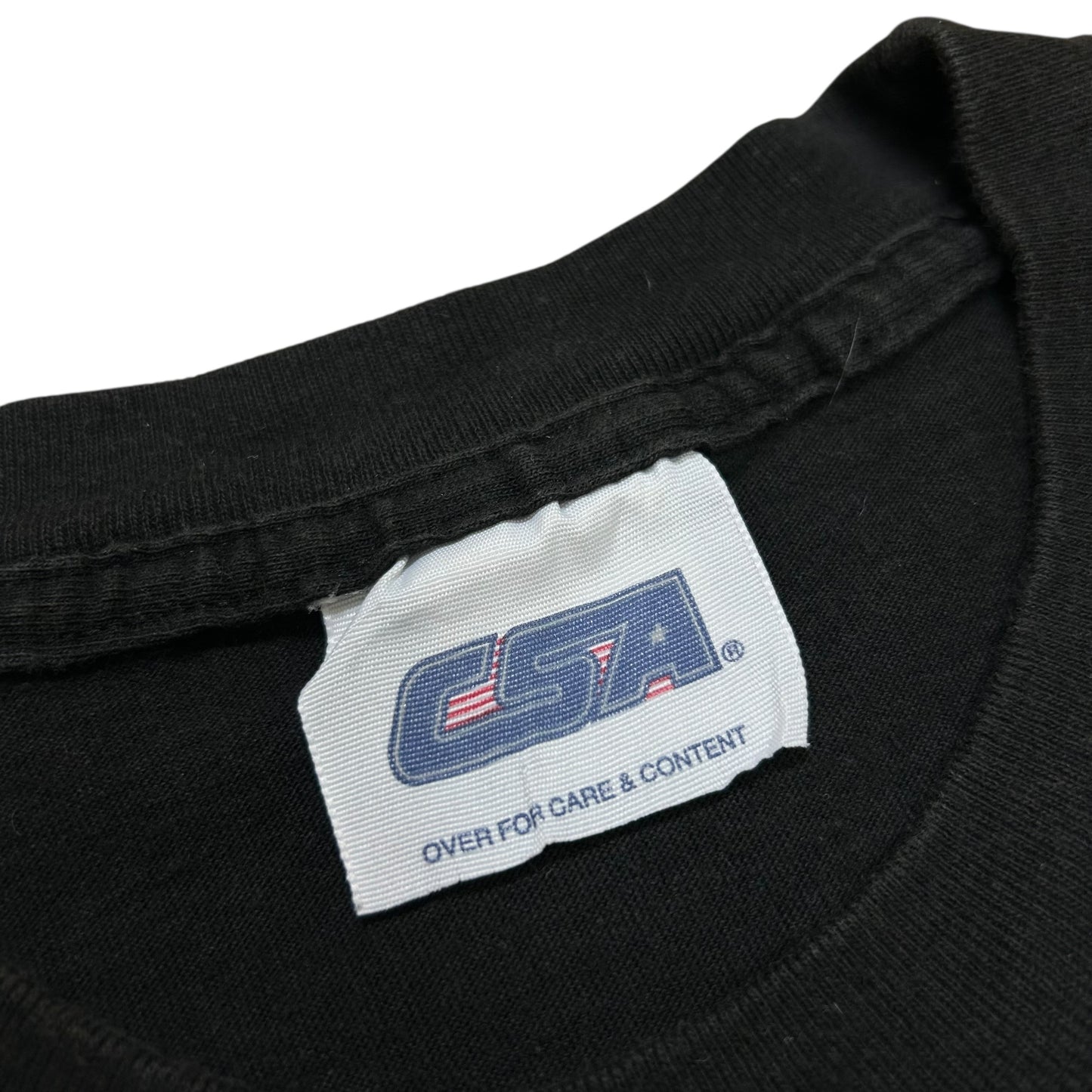 Early 2000s New England Patriots Super Bowl XXXVI (36) Champions Black Graphic T-Shirt - Size Large