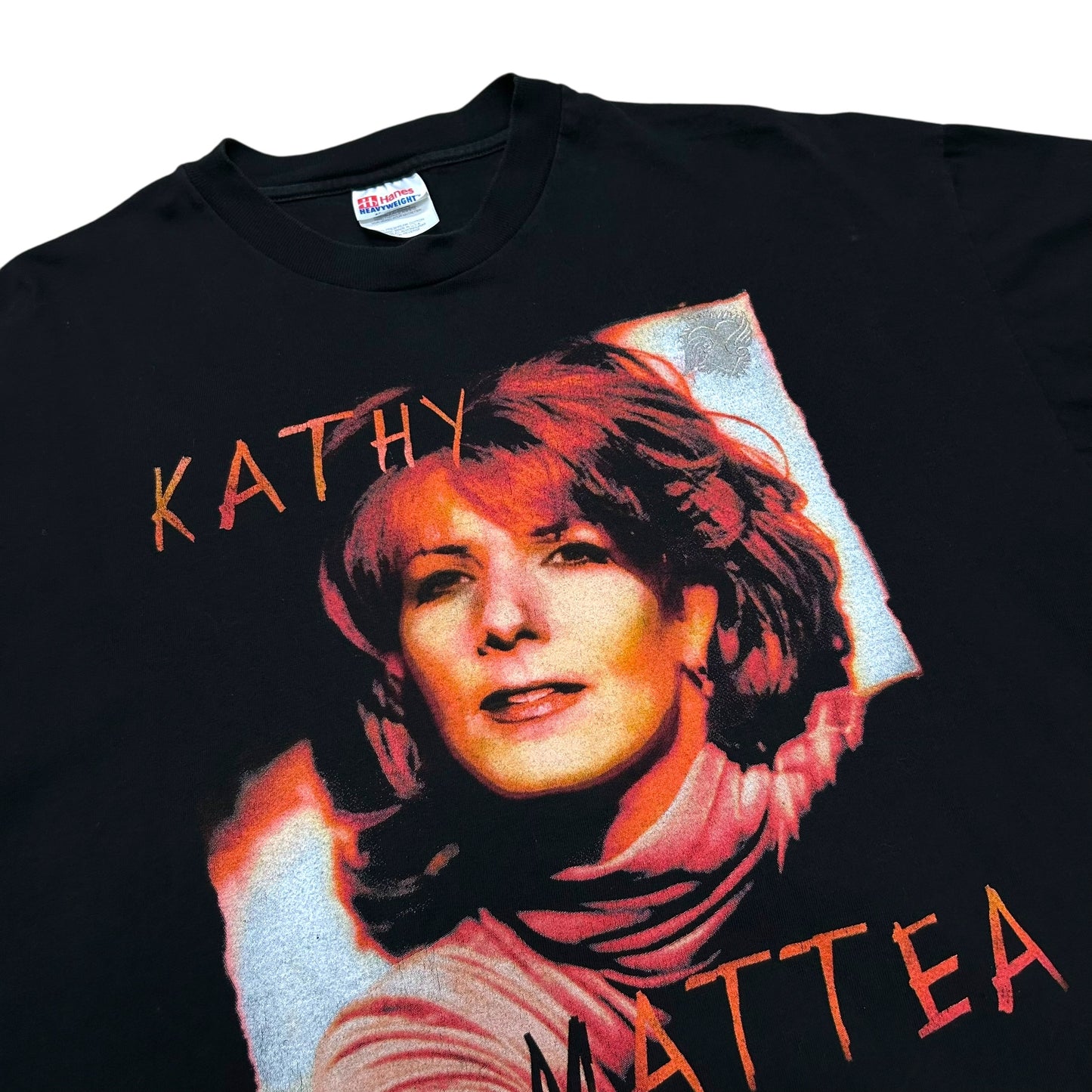 Vintage 1990s Kathy Mattea “Love Travels Tour” Black Graphic T-Shirt - Size XL