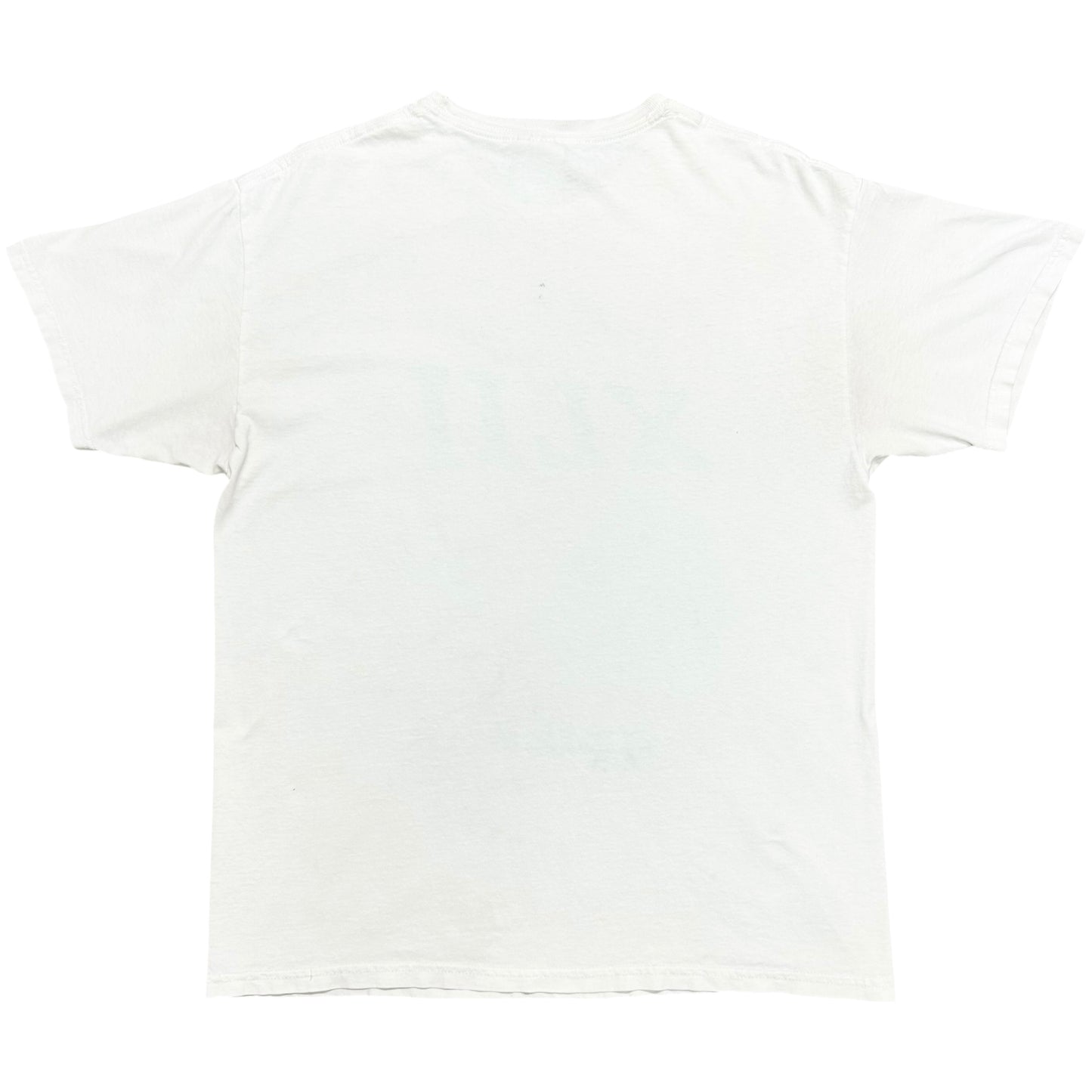 Late 2000s Super Bowl XLII (42) Giants vs. Patriots White Graphic T-Shirt - Size Large