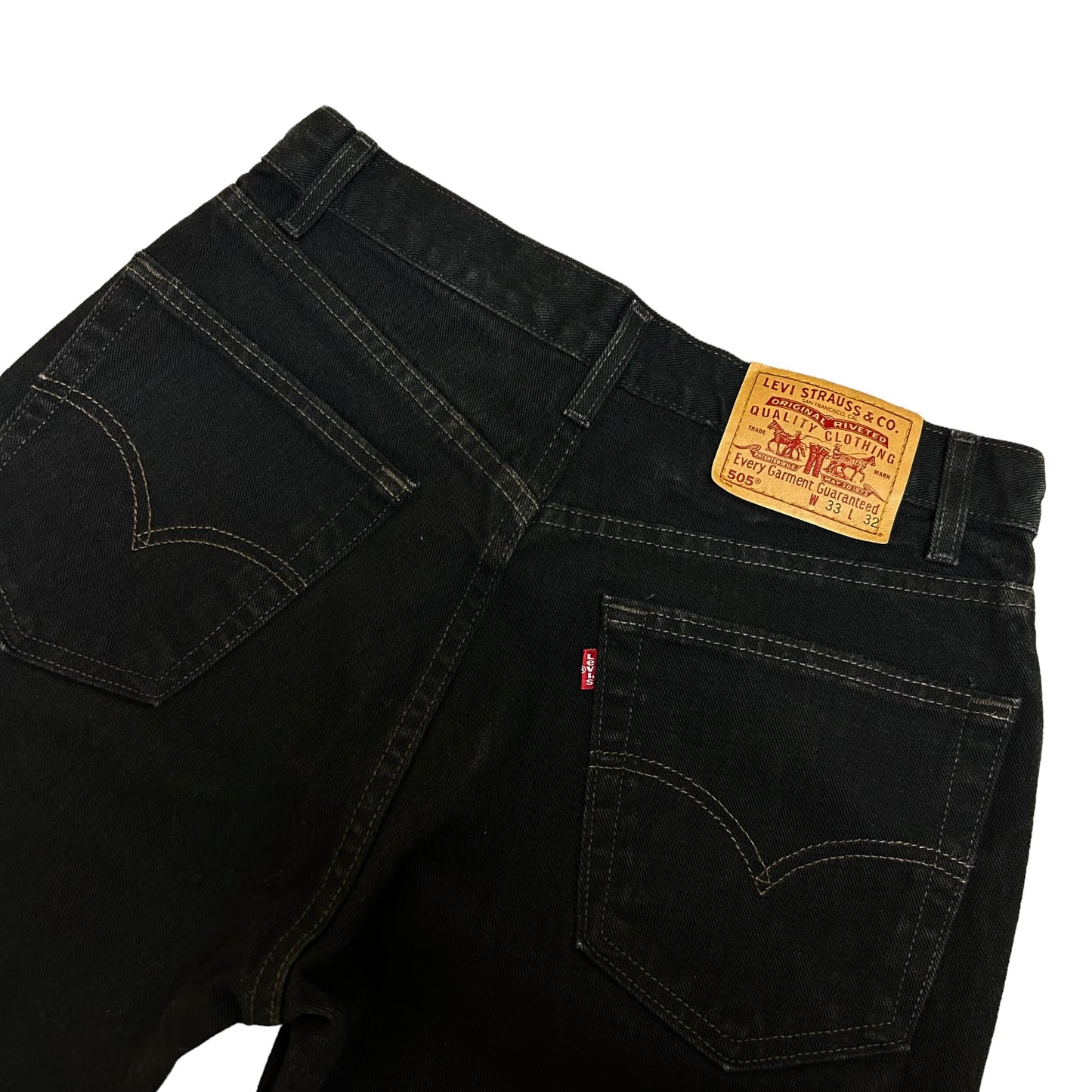 Early 2000s Levi’s 505 Black Regular Fit Jeans - Size 33” x 32”