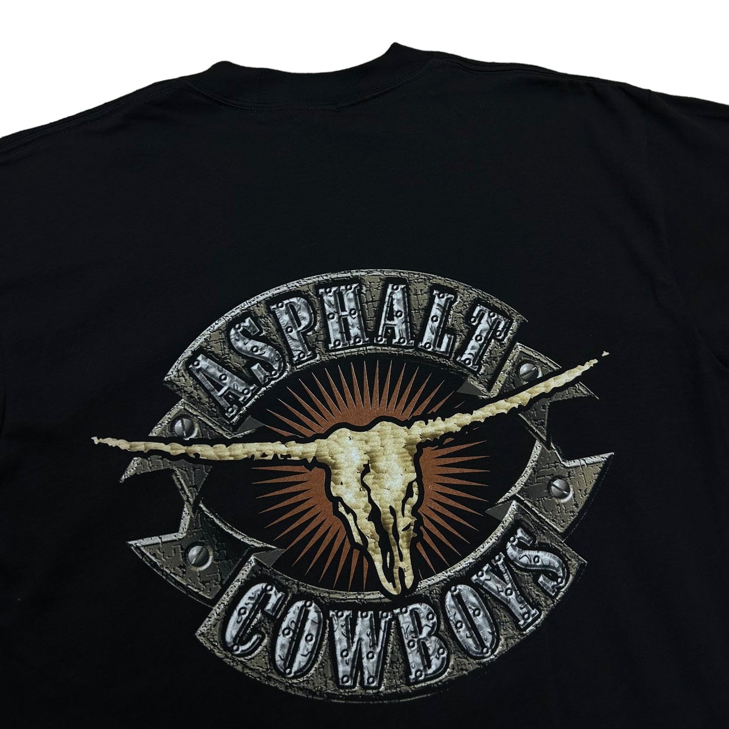 Vintage 1990s Brooks & Dunn “Asphalt Cowboys” Black Graphic T-Shirt - Size Large