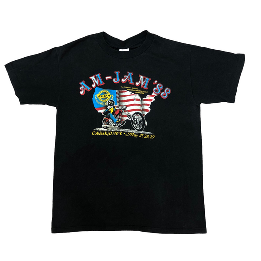 Vintage 1980s Am Jam ‘88 Motorcycle Rally Cobleskill, NY Single Stitch Graphic T-Shirt - Size Large