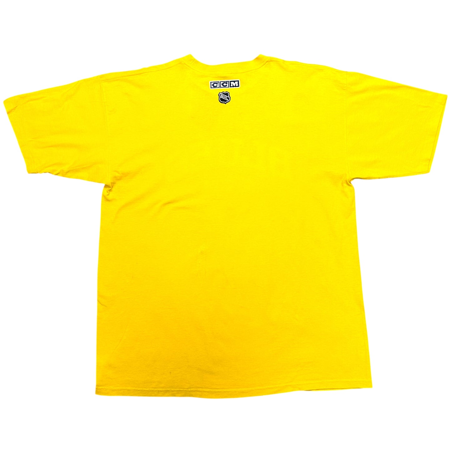 Early 2000s CCM St. Louis Blues Hockey Yellow Graphic T-Shirt - Size XXL