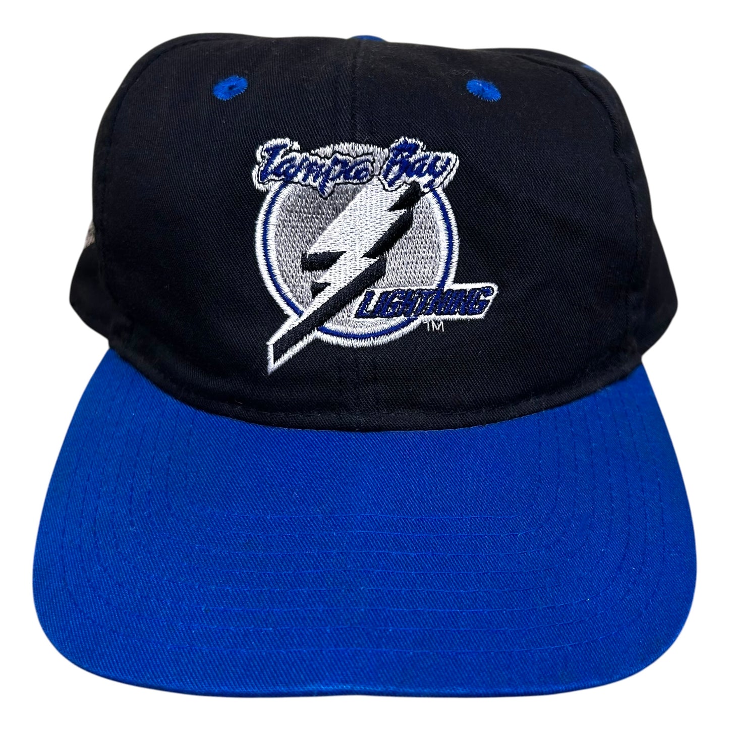 Vintage 1990s Tampa Bay Lightning Black/Blue Snapback - One Size