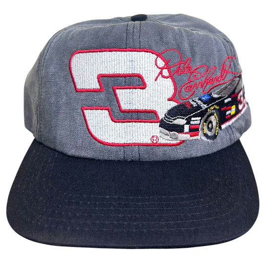 Early 2000s Dale Earnhardt Sr. #3 Grey/Black Snapback Hat - One Size