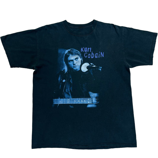 Early 2000s Kurt Cobain “End Of The Note” Black Graphic T-Shirt - Size Large