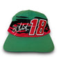 Vintage Y2K Interstate Batteries Racing Bobby Labonte #18 Green Embroidered Splash Style Snapback Hat