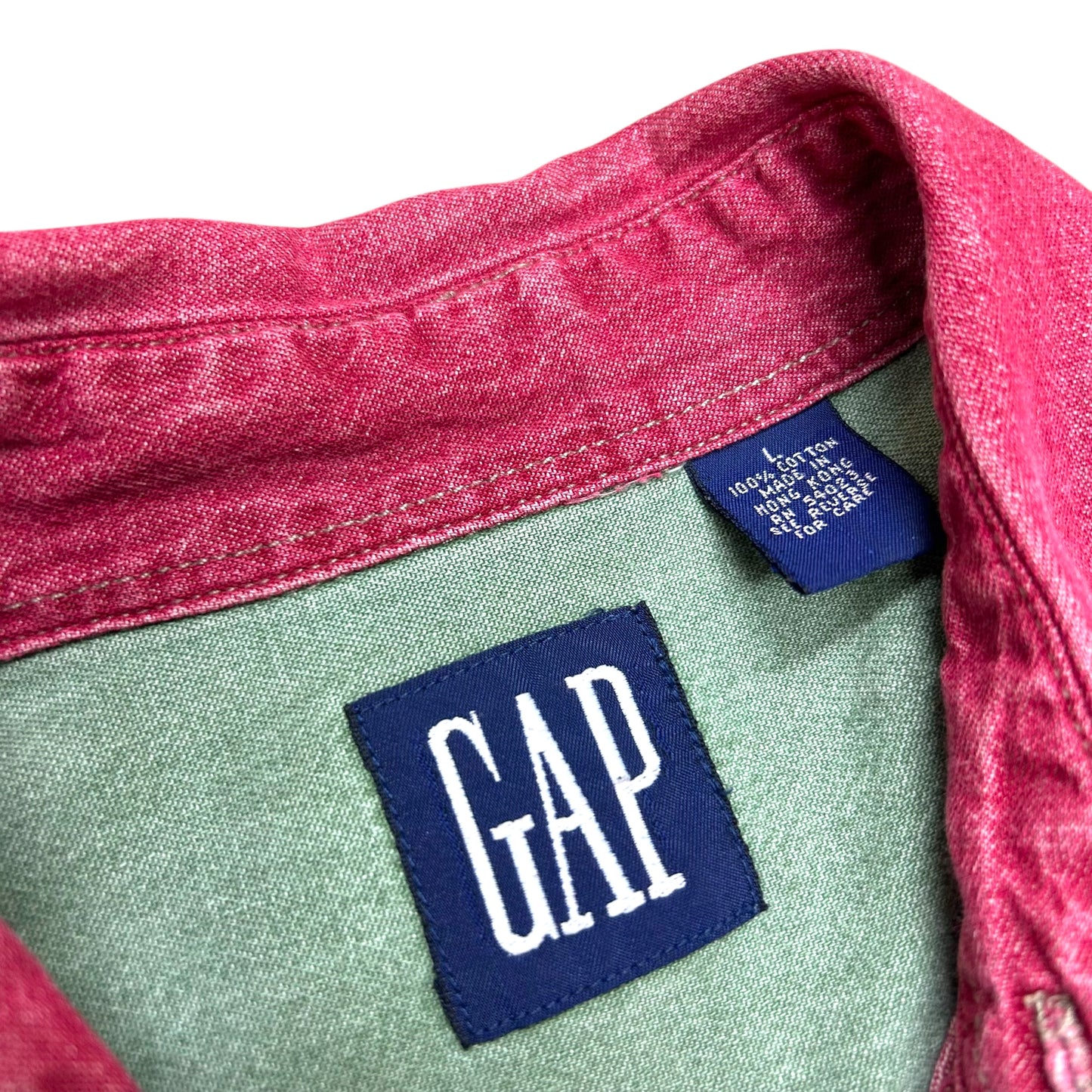 Early 2000s Gap Color-Block Dress Shirt - Size Large (Fits L/XL)