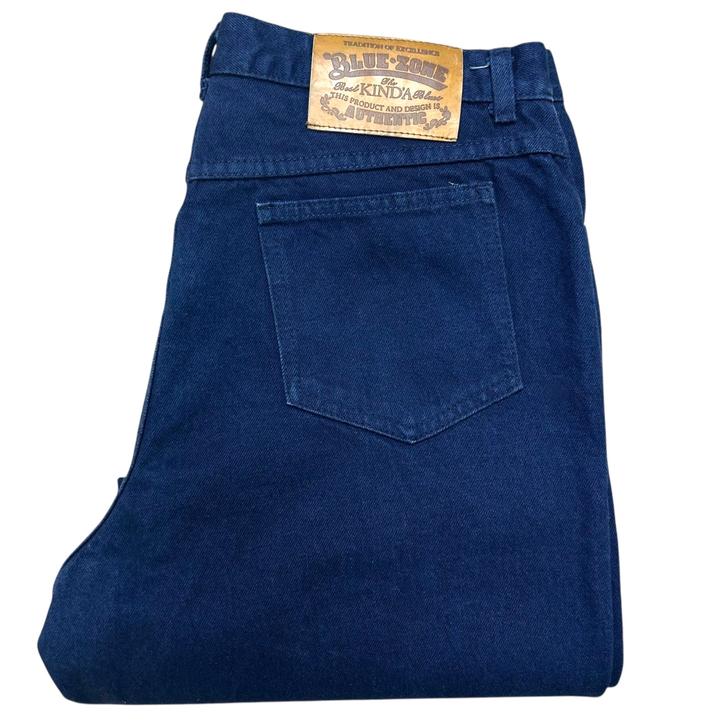 Vintage 1990s Blue Zone Dark Wash Relaxed Fit Jeans - Size 36” x 30”