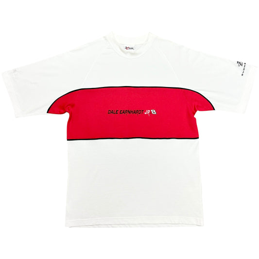 Late 2000s Dale Earnhardt Jr. White/Red T-Shirt - Size Medium (Fits L/XL)