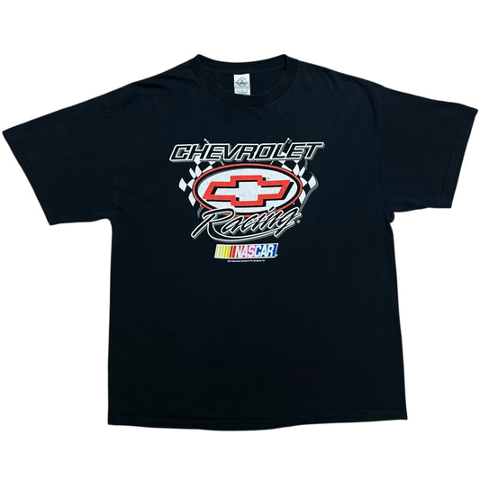 Early 2000s Chevrolet Racing Black Graphic T-Shirt - Size XL