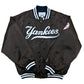 Vintage 1990s Starter New York Yankees Brown Satin Jacket - Size XL