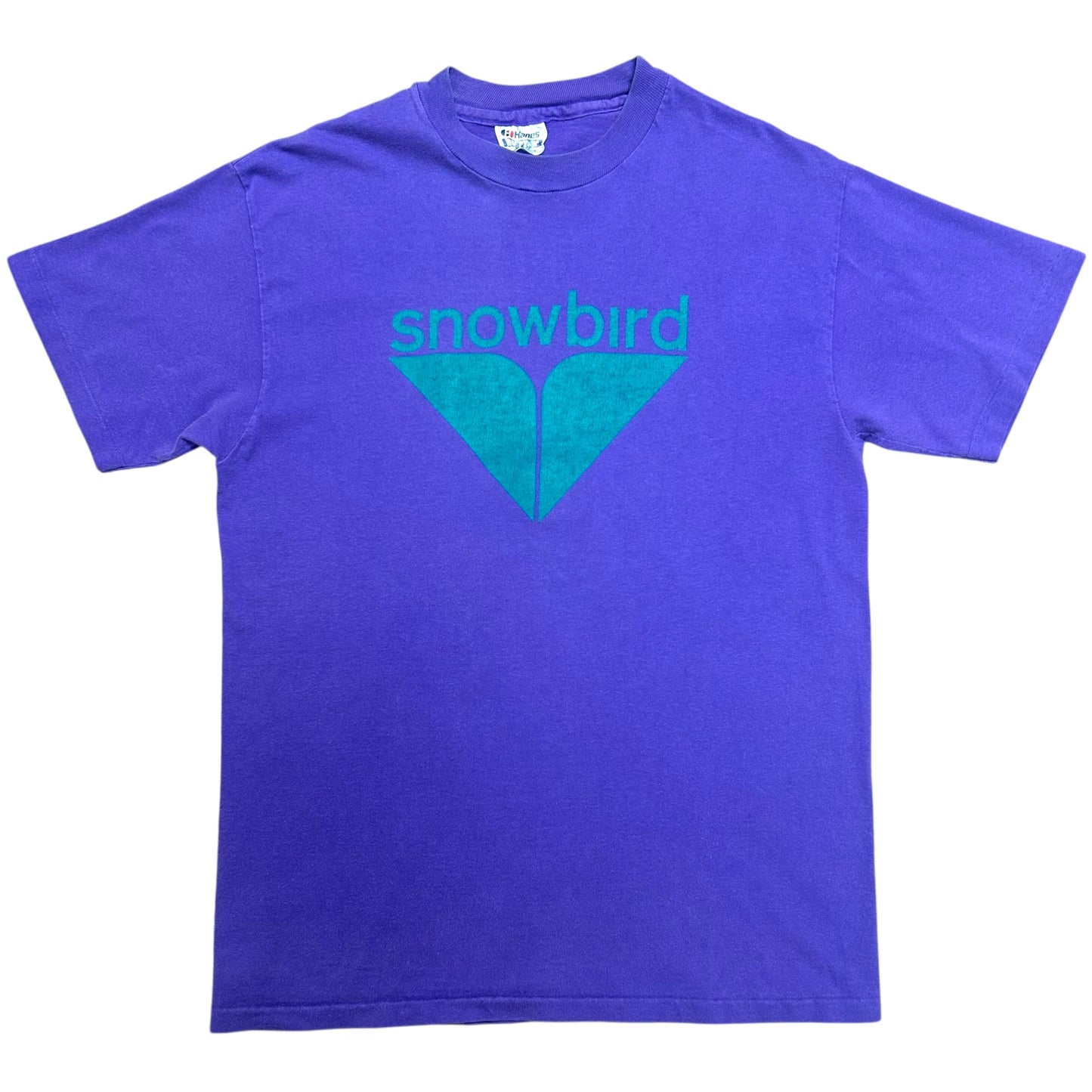 Vintage 1990s Snowbird Purple/Teal Graphic T-Shirt - Size Medium