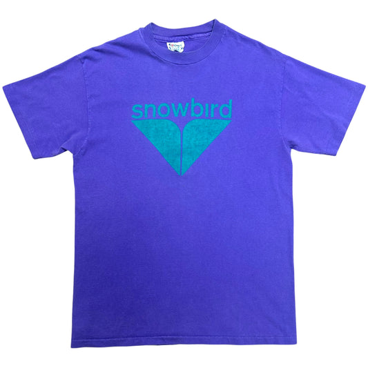 Vintage 1990s Snowbird Purple/Teal Graphic T-Shirt - Size Medium
