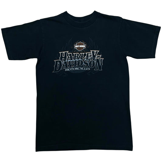 Late 2000s Woodlands, TX Harley Davidson Black Graphic T-Shirt - Size Medium