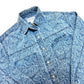 Y2K Arizona Jeans Co. Blue Paisley Button Up Shirt - Size Medium