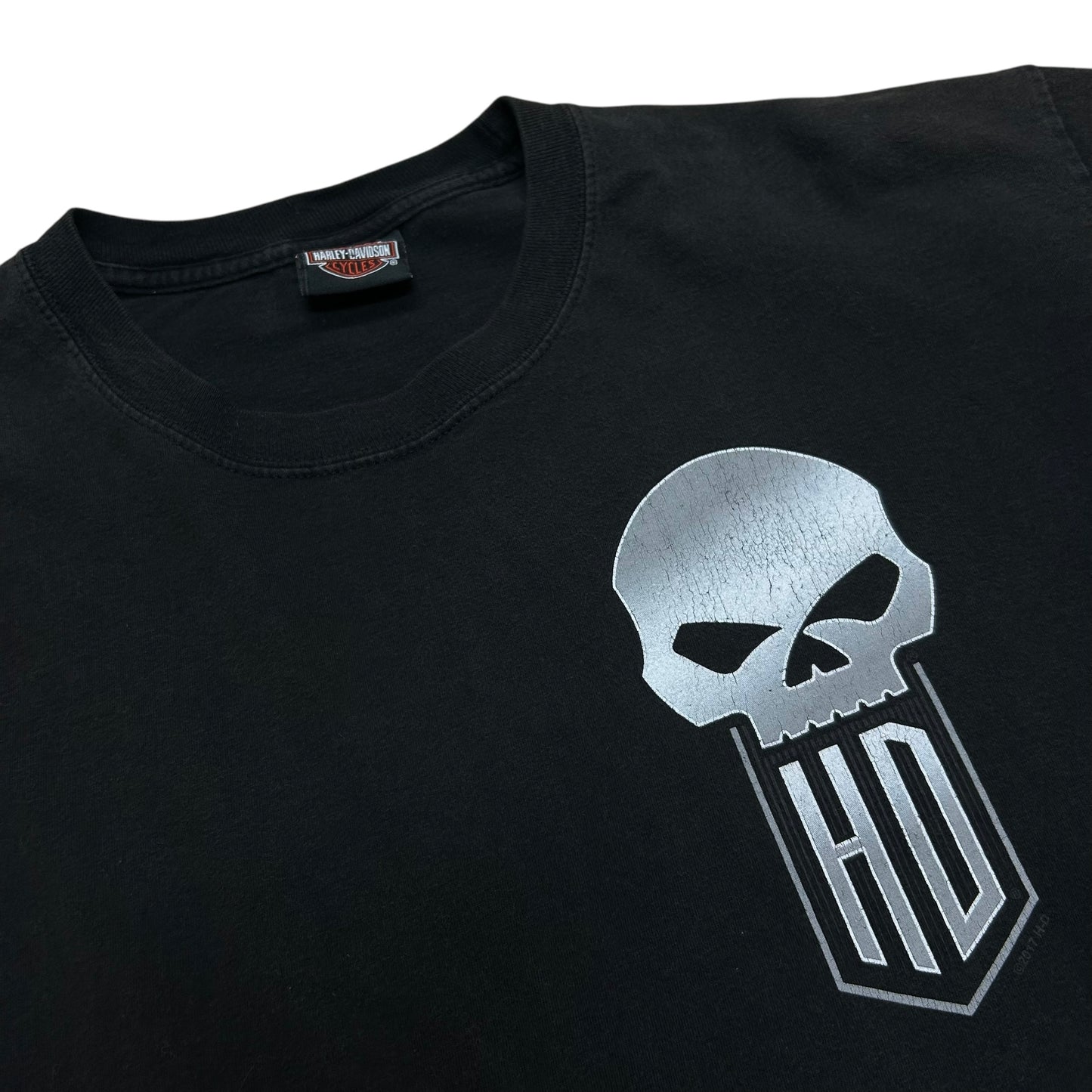 Late 2010s McDermott’s Harley Davidson Lake George, NY Black Graphic T-Shirt - Size XL