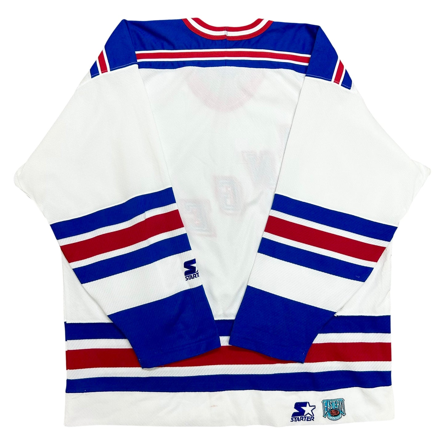 Vintage 1990s Starter New York Rangers White Hockey Jersey - Size XL