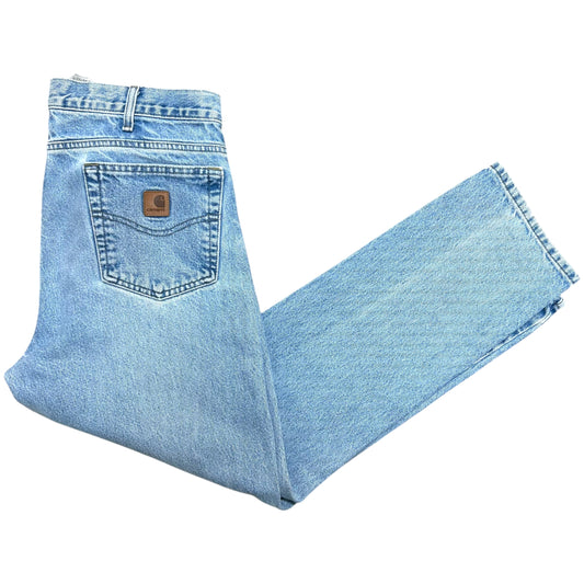 Mid-2010s Carhartt Light Wash Traditional Fit Jeans - Size 34” x 30”