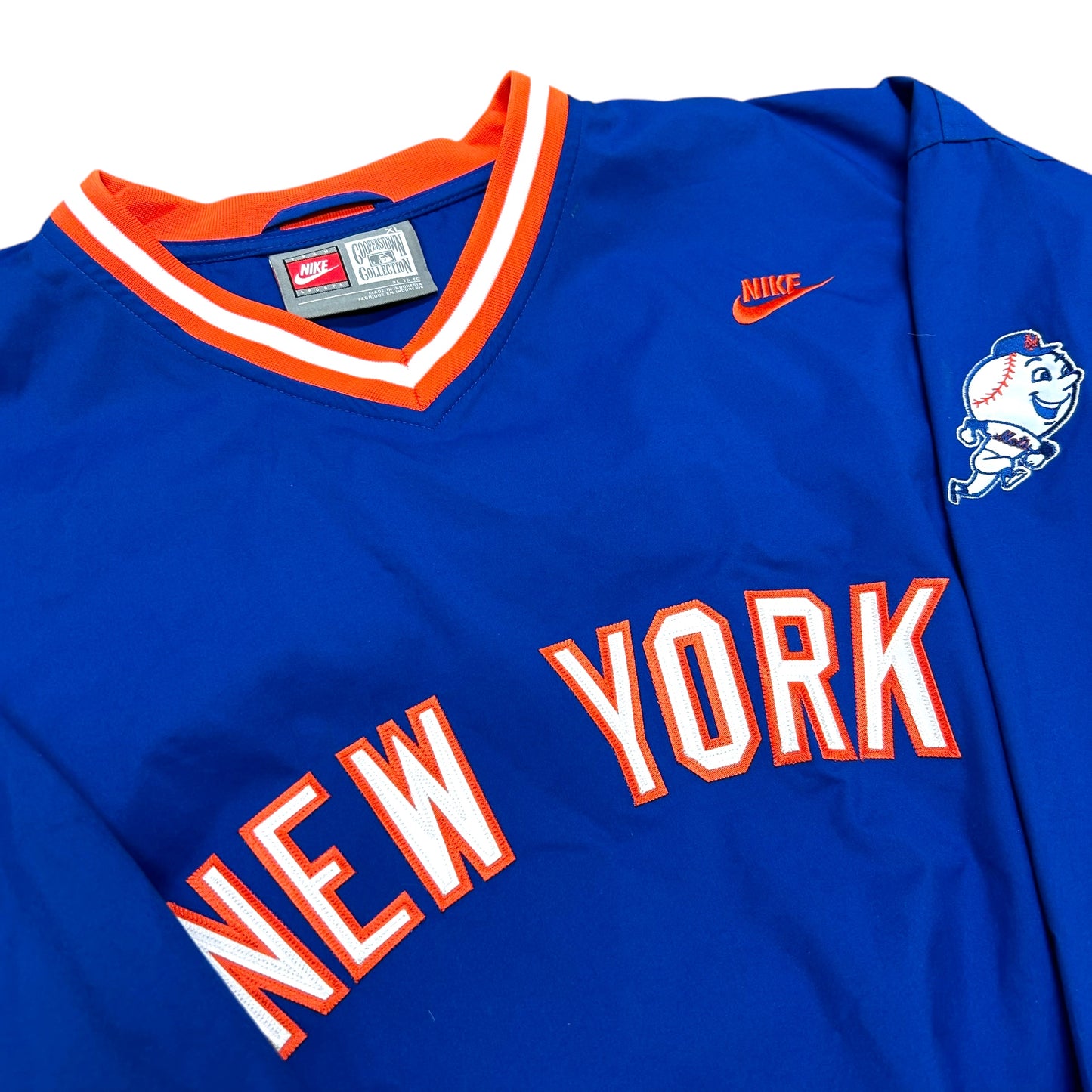 Mid-2000s Nike Team Sports Cooperstown Collection New York Mets Blue Pullover Top - Size XL