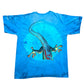 Vintage Y2K Habitat Lizard Blue Tie-Dye Graphic T-Shirt - Size XL