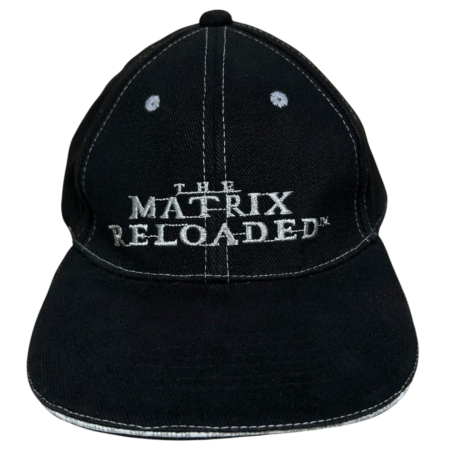 Early 2000s The Matrix Reloaded Black Movie Promo Snapback - One Size