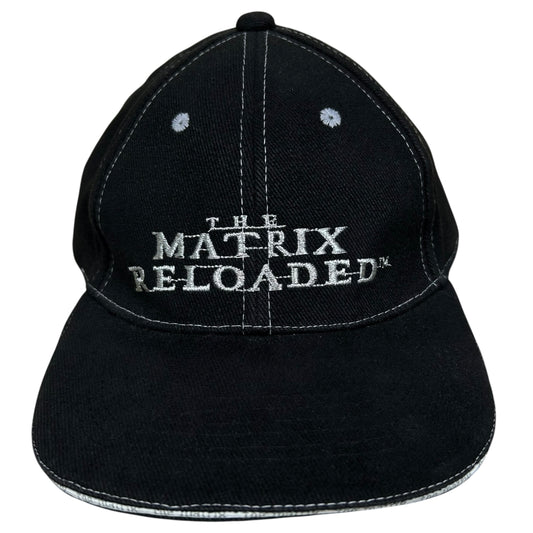 Early 2000s The Matrix Reloaded Black Movie Promo Snapback - One Size