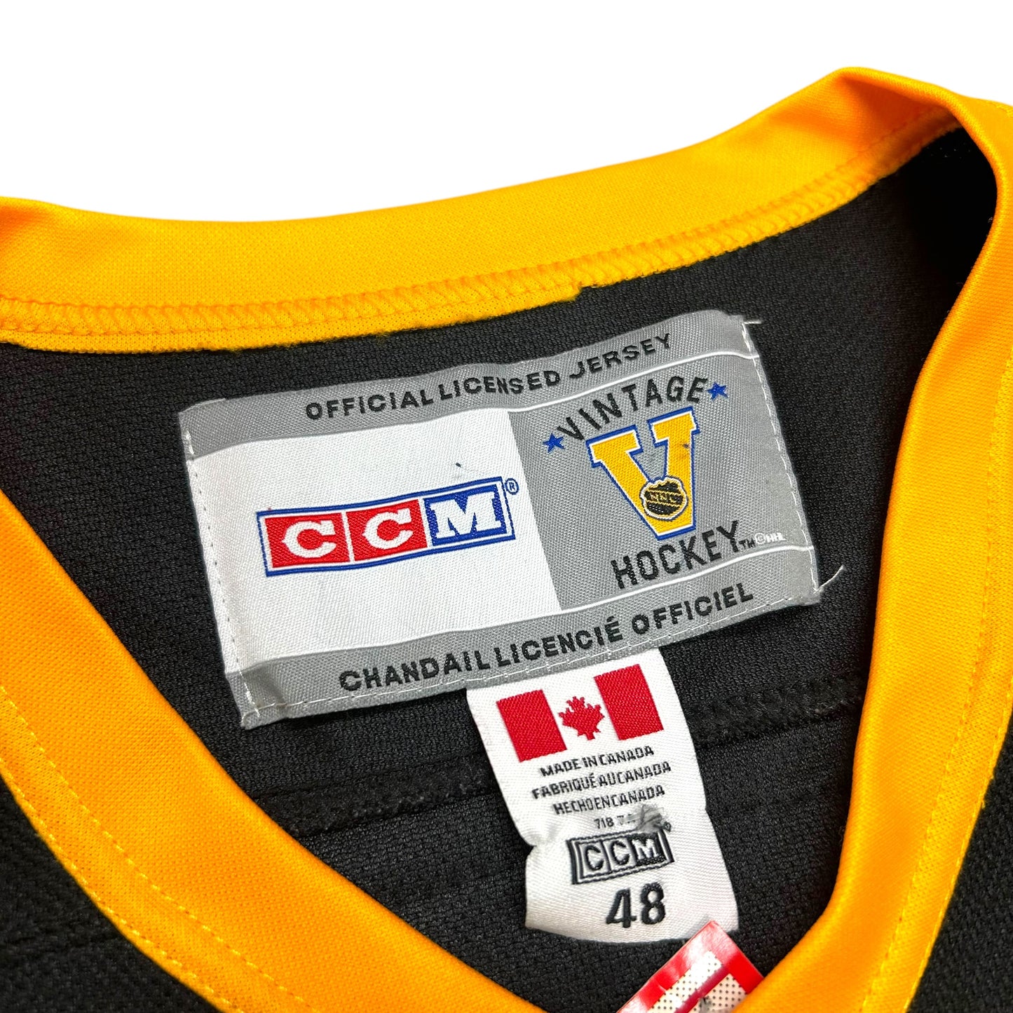 Modern Pittsburgh Penguins Sidney Crosby #87 Black/Gold Hockey Jersey - Size Large