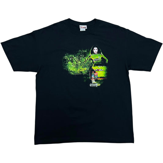 NWT Late 2000s Danica Patrick Black Racing Graphic T-Shirt - Size XL