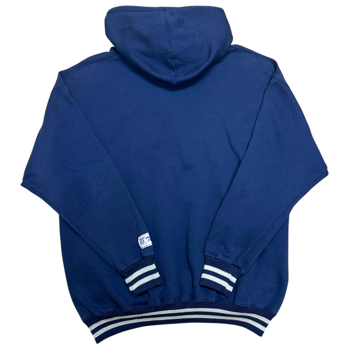 Vintage 1990s The Game Dallas Cowboys Navy Blue Hooded Sweatshirt - Size Large (Fits XL)