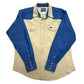 Modern Wrangler Tan Canvas/Denim Button-Up Work Shirt - Size XL