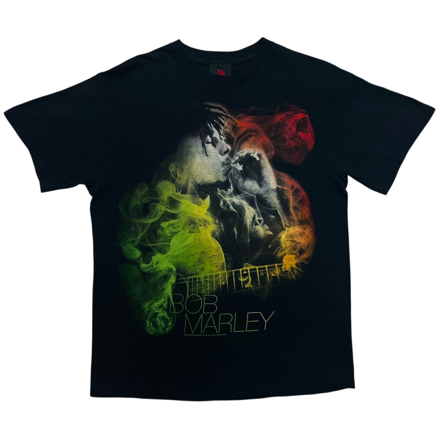 Early 2010s Zion Rootswear Bob Marley Black Graphic T-Shirt - Size Large