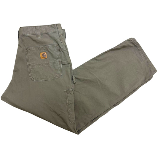 Modern Carhartt Brown Regular Fit Canvas Work Pants - Size 36” x 30”
