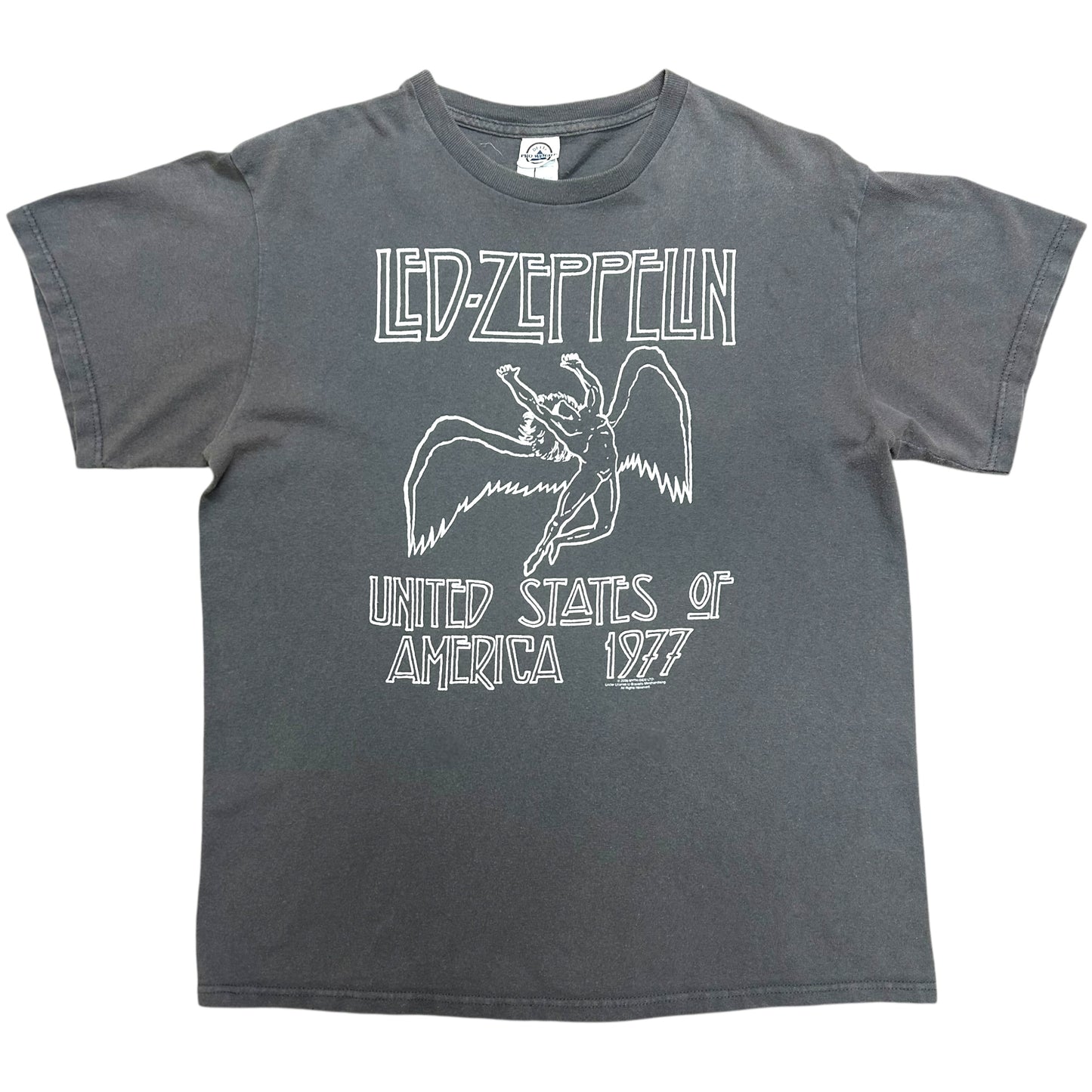 Mid-2000s Led Zeppelin Grey Graphic T-Shirt - Size Large (Fits Medium)