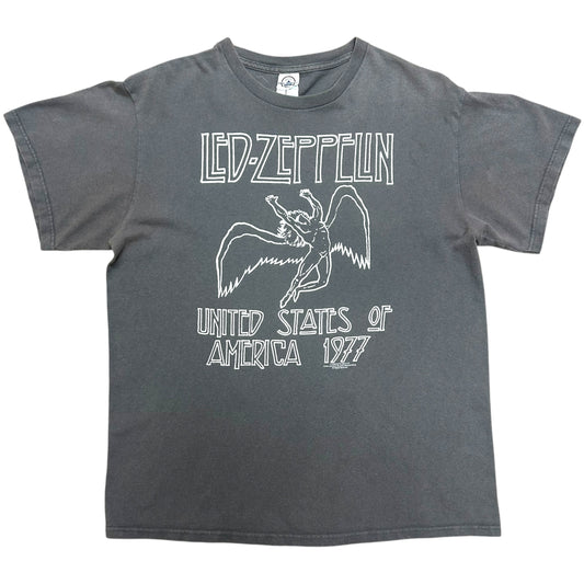 Mid-2000s Led Zeppelin Grey Graphic T-Shirt - Size Large (Fits Medium)