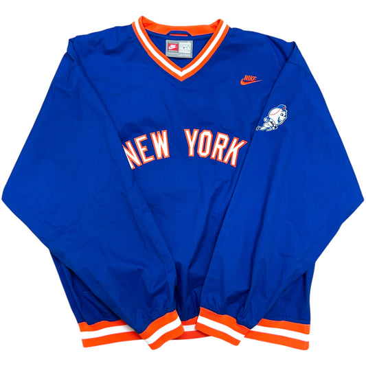 Mid-2000s Nike Team Sports Cooperstown Collection New York Mets Blue Pullover Top - Size XL