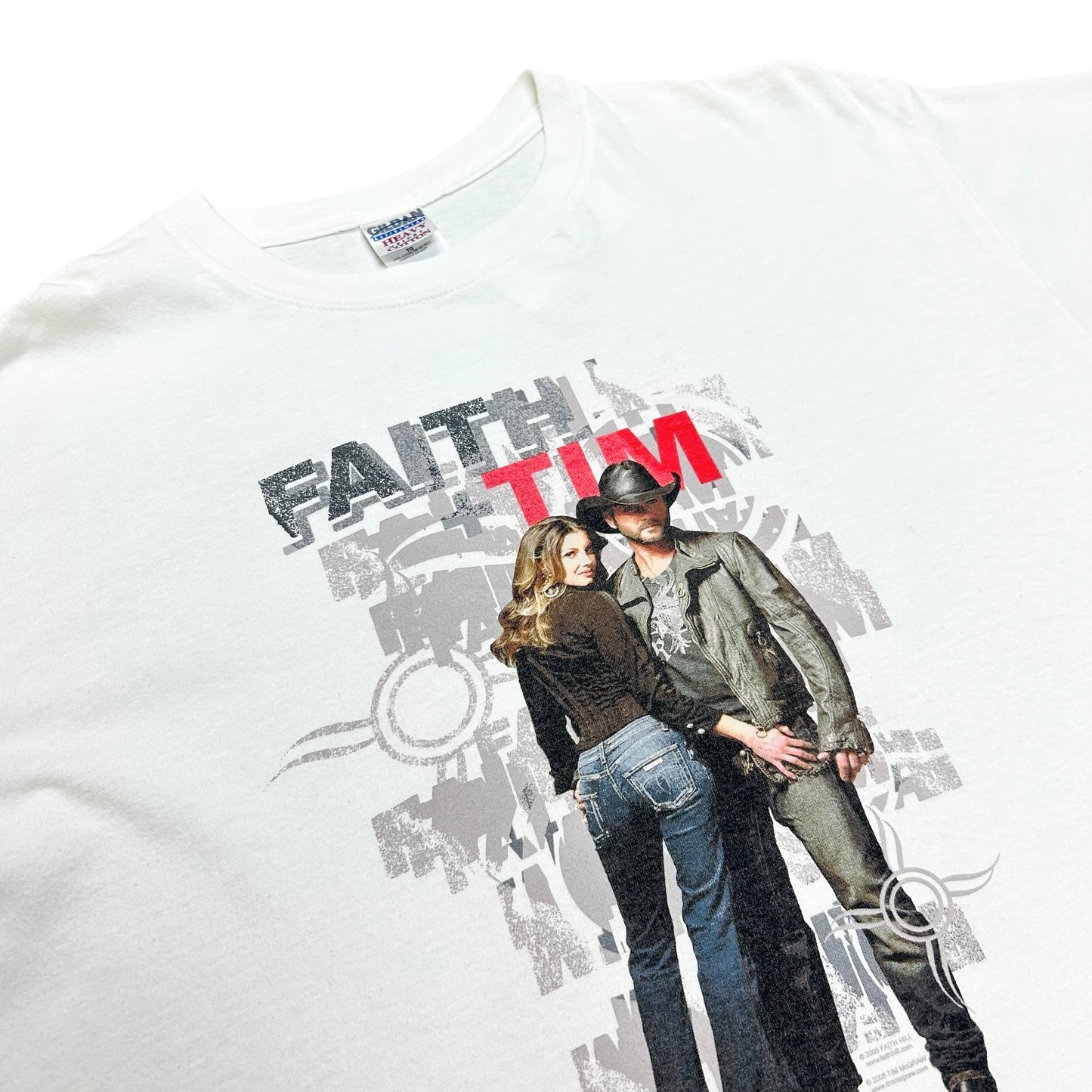 Mid-2000s Tim McGraw Faith Hill “Soul 2 Soul Tour” White Graphic T-Shirt - Size XL