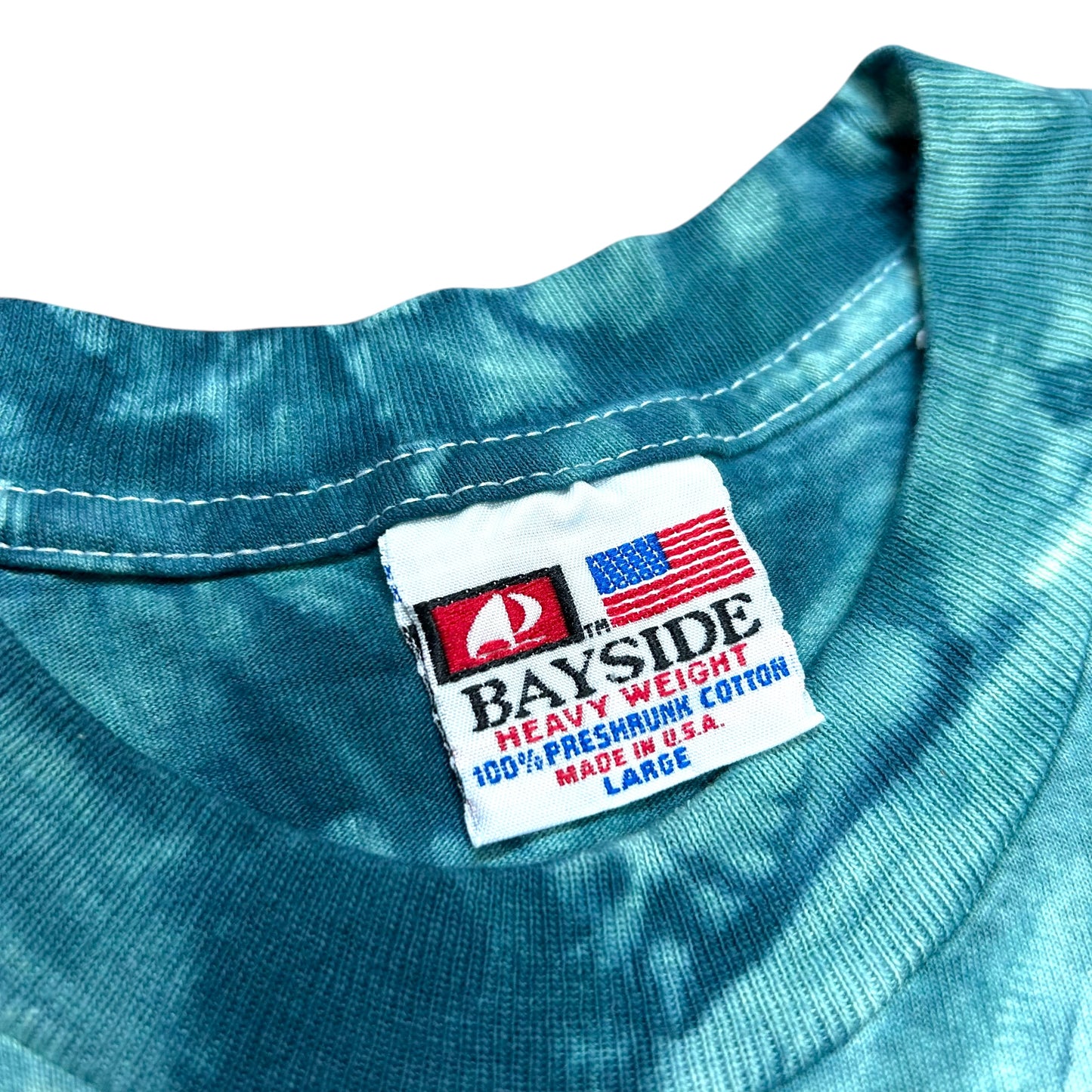Early 2010s Crosby, Stills & Nash Summer Tour 2012 Teal Tie-Dye Graphic T-Shirt - Size Large