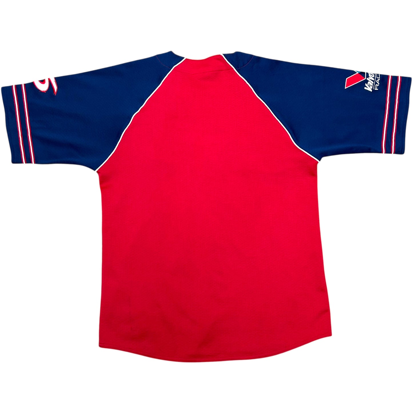 Early 2000s Chase Authentics Mark Martin Red/Blue Baseball Style Jersey - Size Medium