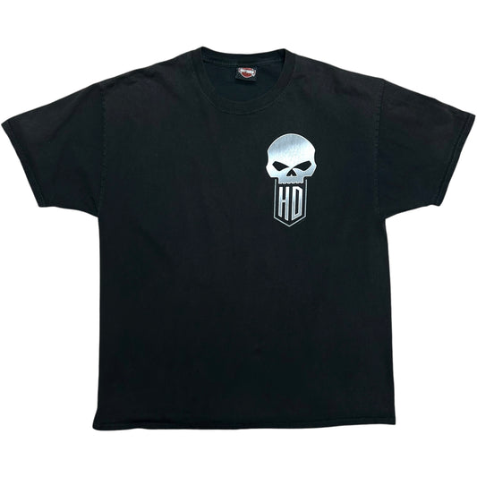 Late 2010s McDermott’s Harley Davidson Lake George, NY Black Graphic T-Shirt - Size XL