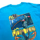 Vintage 1990s Laconia, NH Motorcycle Rally 1996 Blue Graphic T-Shirt - Size Large