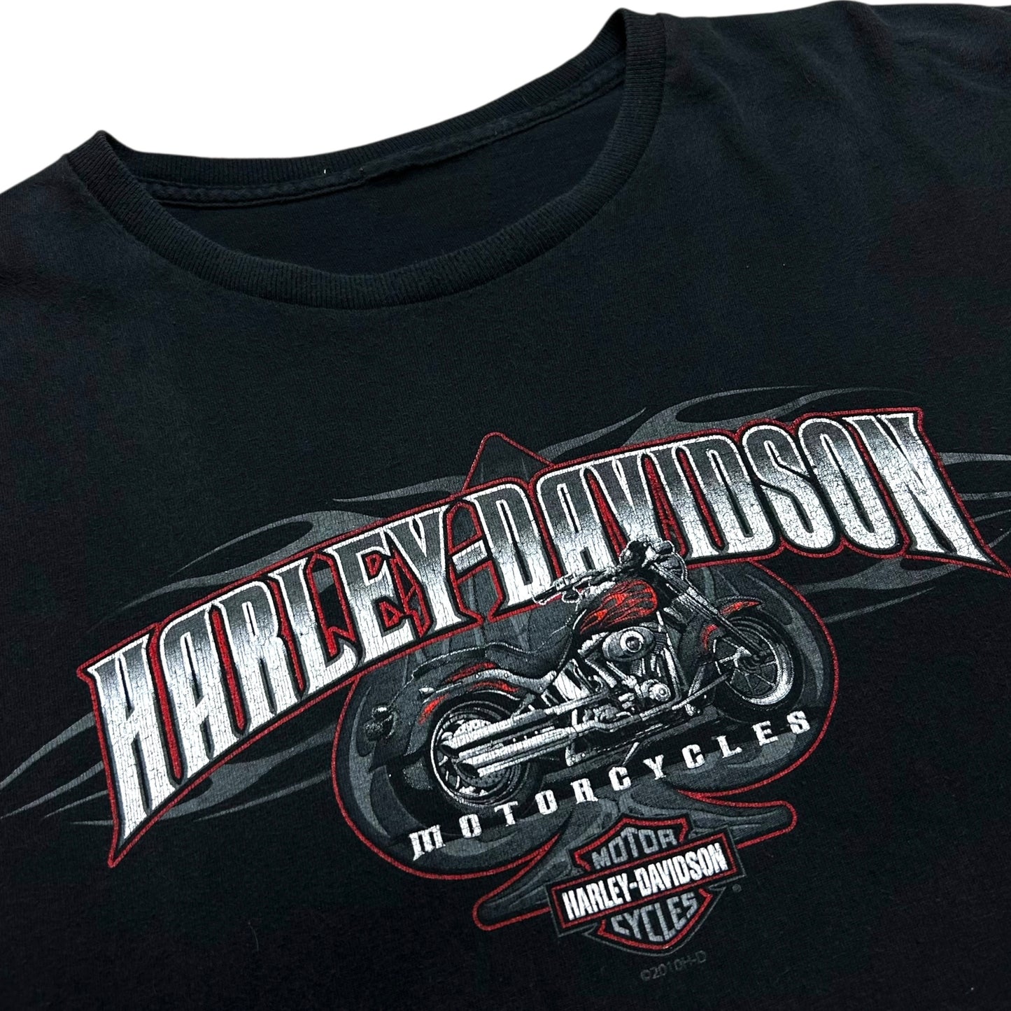 Early 2010s “Man O’ War” Harley Davidson Black Graphic T-Shirt - Size XXL