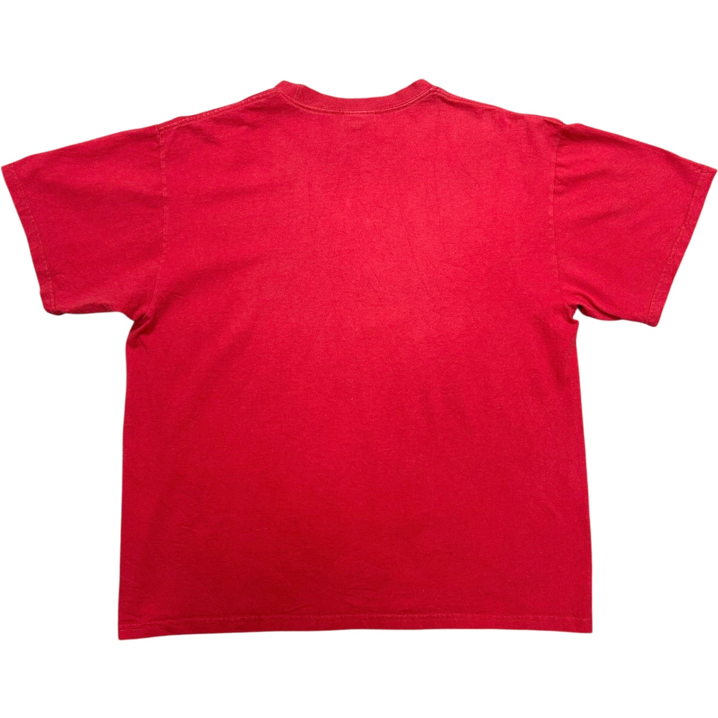 Early 2000s Nike Center Swoosh Red Graphic T-Shirt - Size Large (Fits M/L)