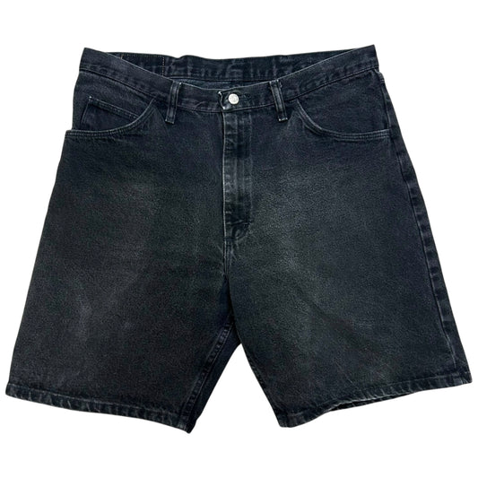 Early 2000s Wrangler Originals Black Denim Shorts - Size 36” Waist