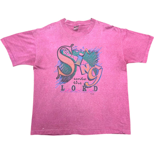 Hand-Dyed Vintage 1990s “Sing Unto The Lord” Graphic T-Shirt - Size XL (Fits L/XL)