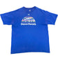 Late 2000s Adidas Denver Nuggets Rainbow Logo Royal Blue Graphic T-Shirt - Size Large